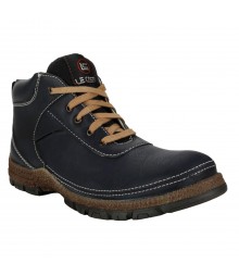 Le Costa Black Boot Shoes for Men - LCL0032